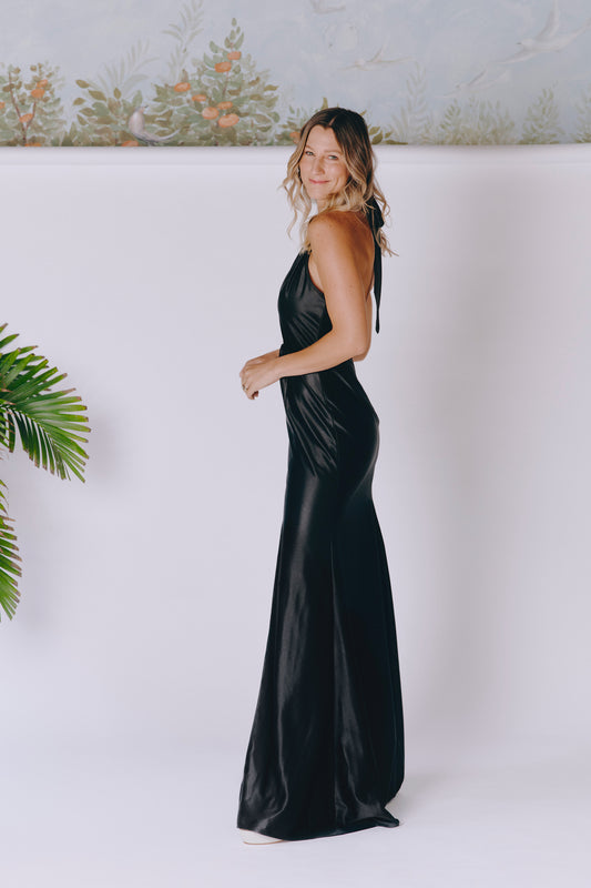 Liquid Black Dress